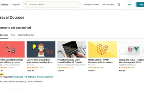 Laravel Kurse auf Udemy: Ein umfassendes Laravel Tutorial Deutsch für Anfänger und Fortgeschrittene.