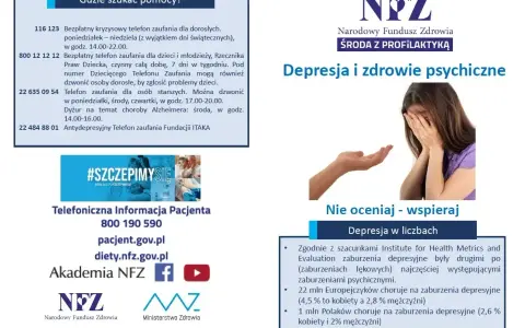Depresja i zdrowie psychiczne. Wiele osób zmaga się z problemami, które mogą być związane z PTSD. Szukaj pomocy, nie oceniaj - wspieraj.