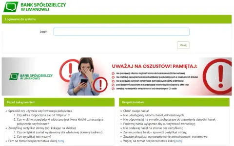 Strona logowania do banku. Pamiętaj o bezpieczeństwie, aby uniknąć problemów ze zmianą nazwiska w banku.