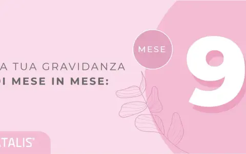 La tua gravidanza mese per mese: il nono mese di gravidanza è quasi arrivato! Il numero 9 domina la scena.