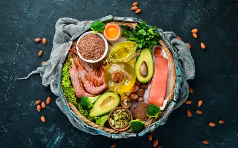 Krewetki, łosoś, awokado, siemię lniane, pestki dyni, orzechy i oleje to źródła omega-6.