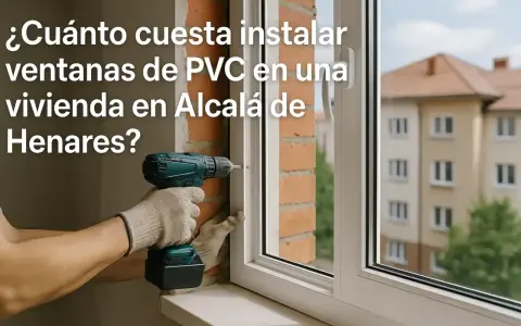 Instalación de ventanas de PVC en Alcalá de Henares. Mano de obra para colocar ventanas.