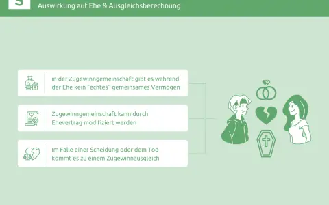 Was ist eine Zugewinngemeinschaft? Erläutert, dass kein echtes gemeinsames Vermögen besteht, Eheverträge möglich sind und es bei Scheidung/Tod zum Zugewinnausgleich kommt.