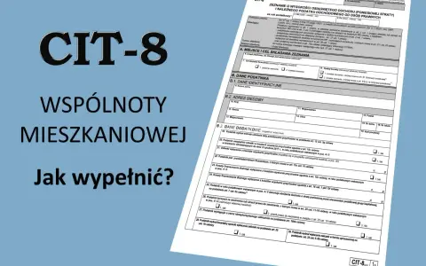 Formularz CIT-8 dla wspólnot mieszkaniowych. Wypełnij go, podając dane identyfikacyjne i adresowe, aby rozliczyć podatek. NIP-2 jest kluczowy.