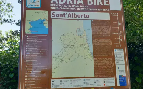 Nuova ciclabile Valli di Comacchio mappa: Adria Bike collega Kranjska Gora, Venezia e Ravenna.