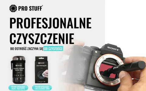 Profesjonalne czyszczenie obiektywu aparatu Sony. Zestawy Pro Stuff zapewnią ostrość od czystości.