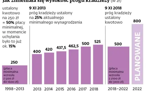 800 zł: Próg kradzieży. Kiedy wykroczenie staje się przestępstwem?
