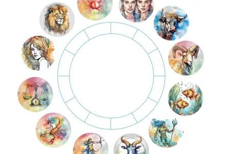 Sprawdź swój horoskop na dziś (czwartek)! Zodiakalne symbole od Lwa po Ryby w okręgu.