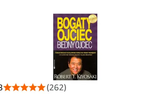 Okładka książki "Bogaty ojciec, biedny ojciec" autorstwa Roberta Kiyosakiego.