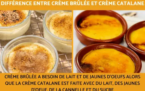Crème brûlée et crème catalane : deux desserts aux textures et saveurs distinctes. Laquelle préférez-vous ?