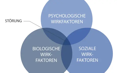 Das bio-psycho-soziale Modell erklärt Störungen durch das Zusammenspiel biologischer, psychologischer und sozialer Faktoren.