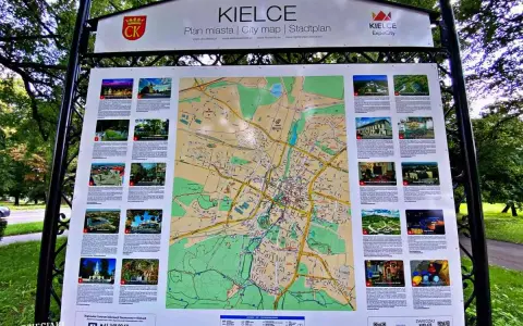 Mapa Kielc z atrakcjami miasta. Zobacz, co warto zwiedzić w Kielcach i odkryj ciekawe miejsca.