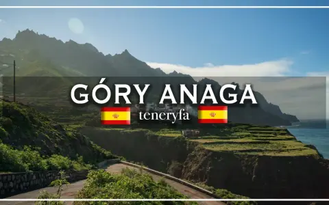 Góry Anaga na Teneryfie, z tarasowymi polami i oceanem w tle.