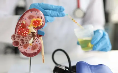 Model nerki i test paskowy do analizy moczu, kluczowe elementy w diagnostyce i leczeniu nerkozastępczym.