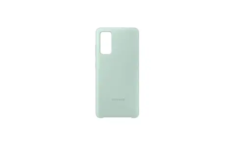 Jasnoszara obudowa na telefon Samsung Galaxy S20 FE z wycięciem na aparat.