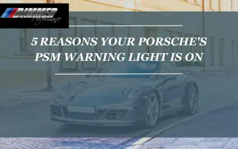 Porsche z zapaloną kontrolką PSM. Dowiedz się, co to znaczy i dlaczego się świeci.