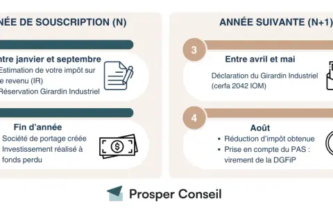 Calendrier fiscal : estimation impôt, réservation Girardin Industriel, déclaration et réduction d'impôt. Attention aux risques d'investissement à fonds perdu.