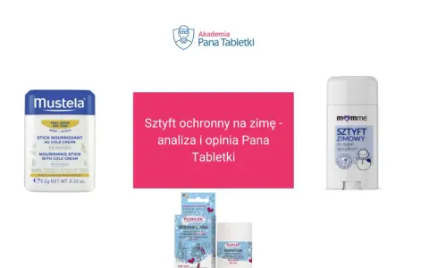 Sztyft ochronny na zimę od Mustela, Momme i Flos-Lek. Idealny na otarcia i mroźne dni.