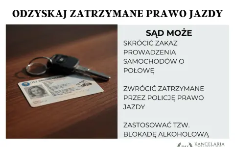 Zabrane prawo jazdy na 3 lata co dalej? Sąd może skrócić zakaz, zwrócić zatrzymane przez policję prawo jazdy lub zastosować blokadę alkoholową.