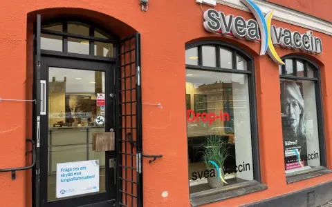 Svea Vaccin i Lund erbjuder drop-in vaccination. Fråga om skydd mot lunginflammation.