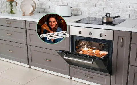 Backofen nach dem Backen offen lassen, damit die Kekse abkühlen. Vivi macht's einfach!