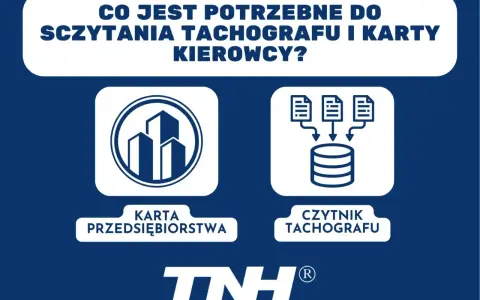 Grafika pokazuje, jak wygląda karta kierowcy i czytnik tachografu, potrzebne do sczytania danych.