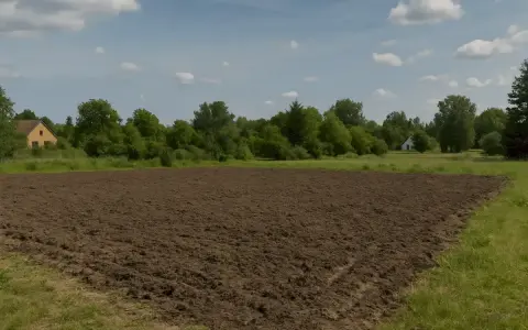 Pola uprawne po odrolnieniu, domki w tle. Zastanawiasz się, ile trwa odrolnienie działki?