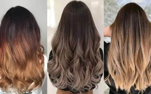 Trzy kobiety prezentują ombre na włosach: od ciemnych po rude, popielate i blond. Zastanawiasz się, jak często można farbować włosy?