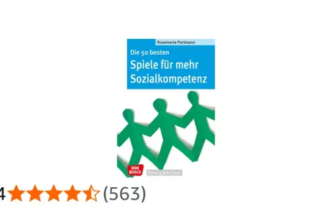 Buchcover "Spiele für mehr Sozialkompetenz" mit Papierfiguren. Fördert soziales Lernen.