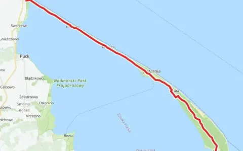 Trasa rowerowa EuroVelo biegnie przez Półwysep Helski od Władysławowa do Helu, wzdłuż Zatoki Puckiej.