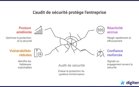 L'audit de sécurité informatique améliore la posture, réduit les vulnérabilités, augmente la réactivité et renforce la confiance.