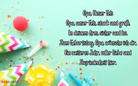 Gedicht Opa Geburtstag: Persönliche Reime & Ideen für Enkel