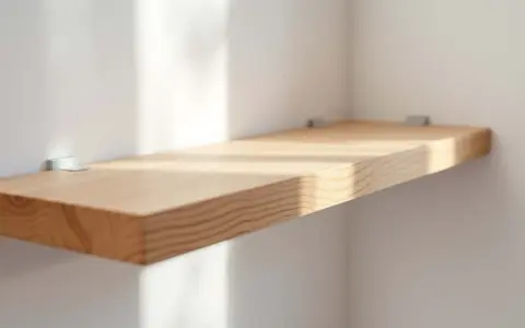 Étagère en bois murale, simple et élégante, prête à accueillir vos objets. Idéale pour fabriquer une étagère en bois murale.