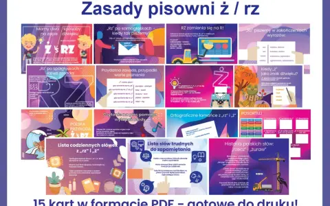 Chciałabym razem z Tobą poznać zasady pisowni ż/rz, by zapamiętać je na zawsze!