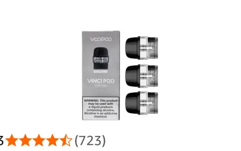 Caja de cartuchos Voopoo Vinci Pod con tres unidades.