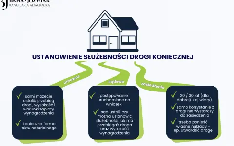 Ustanowienie służebności drogi koniecznej: umowne, sądowe, zasiedzenie. Wybierz ścieżkę dla swojej nieruchomości.