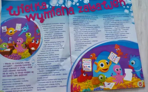Wielka wymiana zabawek w szkole! Rybka MiniMini i jej przyjaciele organizują akcję, by dać drugie życie starym przedmiotom.