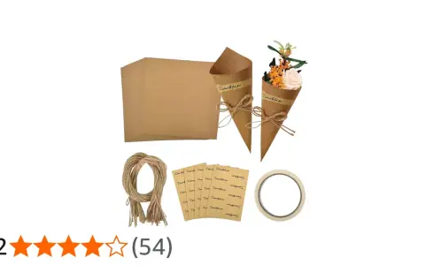 Kit para hacer un cucurucho de cartulina grande. Incluye cartulinas, cuerda, pegatinas y cinta.