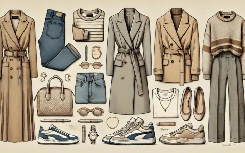 Elegancka odzież na co dzień: płaszcze, jeansy, swetry, buty i torebka. Idealny zestaw na spacer po Cali.