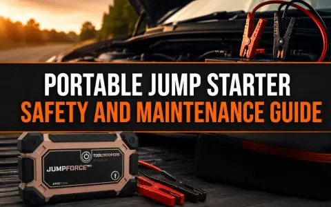 Portable jump starter safety and maintenance guide. Learn how to charge jump starter without charger.