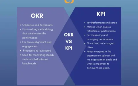 Confronto tra OKR (Obiettivi e Risultati Chiave) e KPI (Indicatori Chiave di Prestazione). L'efficienza vs efficacia nella gestione degli obiettivi aziendali.