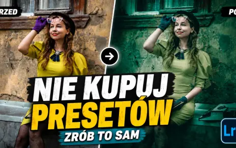 Kobieta w żółtej sukience przed i po obróbce. Efekt postarzania zdjęć osiągnięty samodzielnie, bez kupowania presetów.