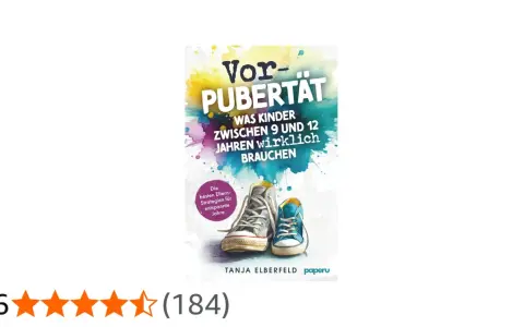 Buchcover: "Vor-PUBERTÄT" mit Turnschuhen. Ratgeber für Eltern von Kindern zwischen 9 und 12 Jahren.