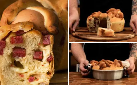 Casatiello napoletano ricetta della nonna: pane soffice con salumi e uova, un classico della Pasqua.