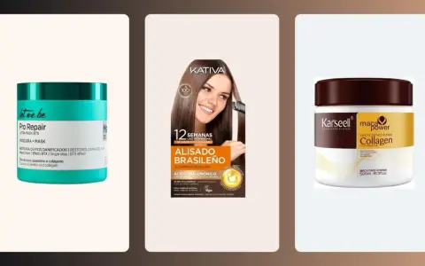 Tres productos capilares: mascarilla reparadora con queratina, alisado brasileño y tratamiento de colágeno. Descubre para qué sirve la keratina en tu cabello.