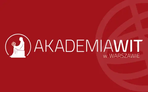Logo Akademii WIT w Warszawie, wyższa szkoła informatyki stosowanej.