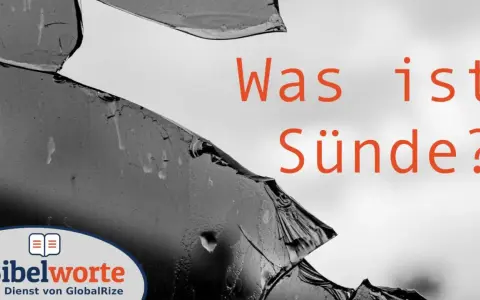 Zerbrochenes Glas und die Frage "Was ist Sünde?". Psalm 14 erinnert uns an die Torheit derer, die Gott verleugnen.