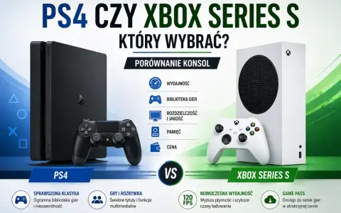 Porównanie PS4 i Xbox Series S: co lepsze? Konsola PlayStation 4 kontra Xbox Series S, wydajność, gry, cena.