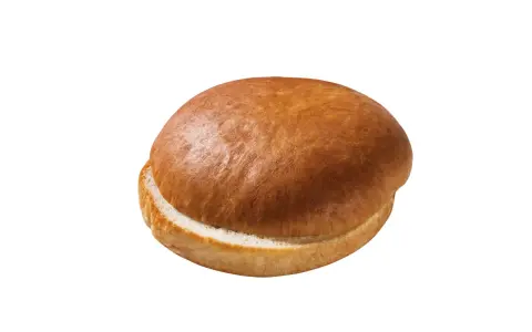 Złocista bułka brioche, idealna do burgerów, z delikatnym wnętrzem i lekko chrupiącą skórką.