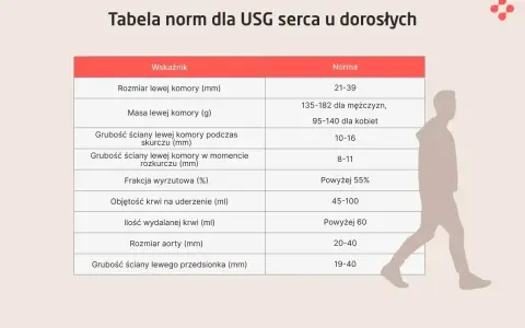 Tabela norm dla USG serca u dorosłych. Poznaj echo serca co to za badanie i jakie są jego normy.